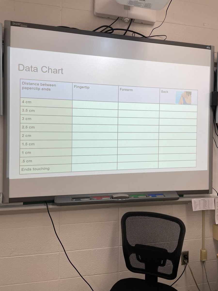 A deep dive into the Somatosensory Cortex! Discovering how each neuron can only send one signal at a time so if two points are touching the same neuron you only feel one point! @RichHayzler <a href="/pthsnation/">Pequannock Township High School</a> #psychology #peqpantherpride