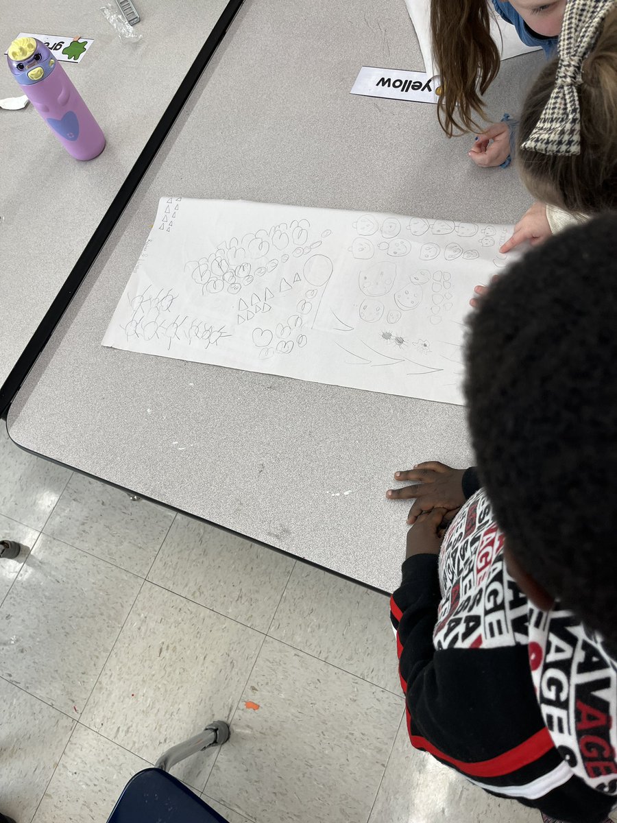 Kindergarten Math Gallery walk using pictures to show a number! #WeAreIrving