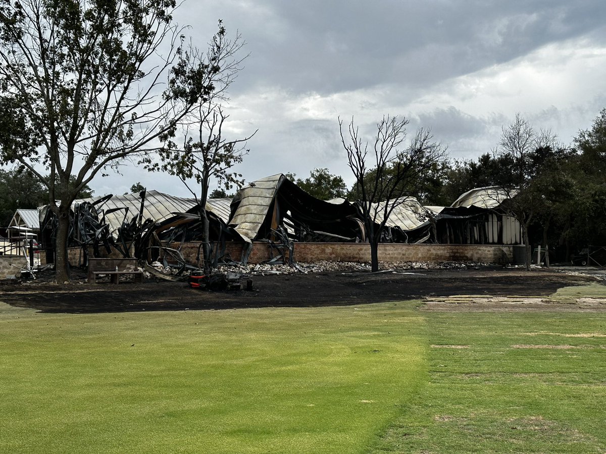 StuGrowsGolf's tweet image. Surveying the damage this morning.  Superintendent community is the best!!  Everyone up willing to help early this morning!  🙏🏼   My office dodged a bullet….32yrs of memorabilia in there was saved by amazing Bergheim Volunteer FD, Boerne FD, Fair Oaks FD, and Sisterdale FD!!