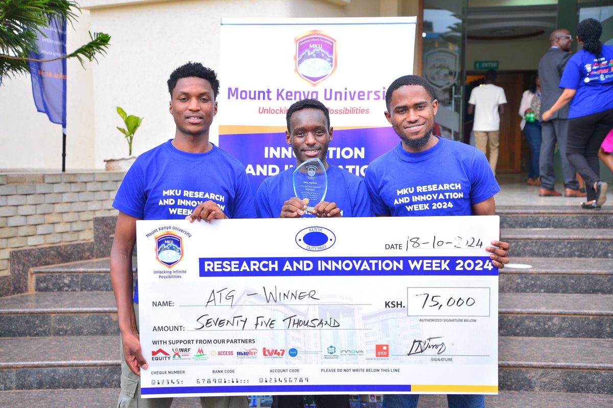 gdsc_mku's tweet photo. The hackathon that happened  this week was a great success.Thank you to the organizers , sponsors and innovators that made this week great.Thank you @MountKenyaUni for  creating such an inspiring space to come up with innovations.
#hackathon
#MKUinnovationweek https://t.co/fsW9U91QKz