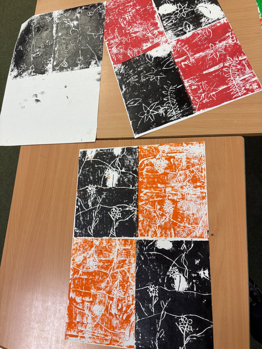 Year 6 final artwork inspired by William Morris printing and designs from Victorian Britain #ks2art #edchat <a href="/WmMorrisSocUK/">William Morris Soc</a>