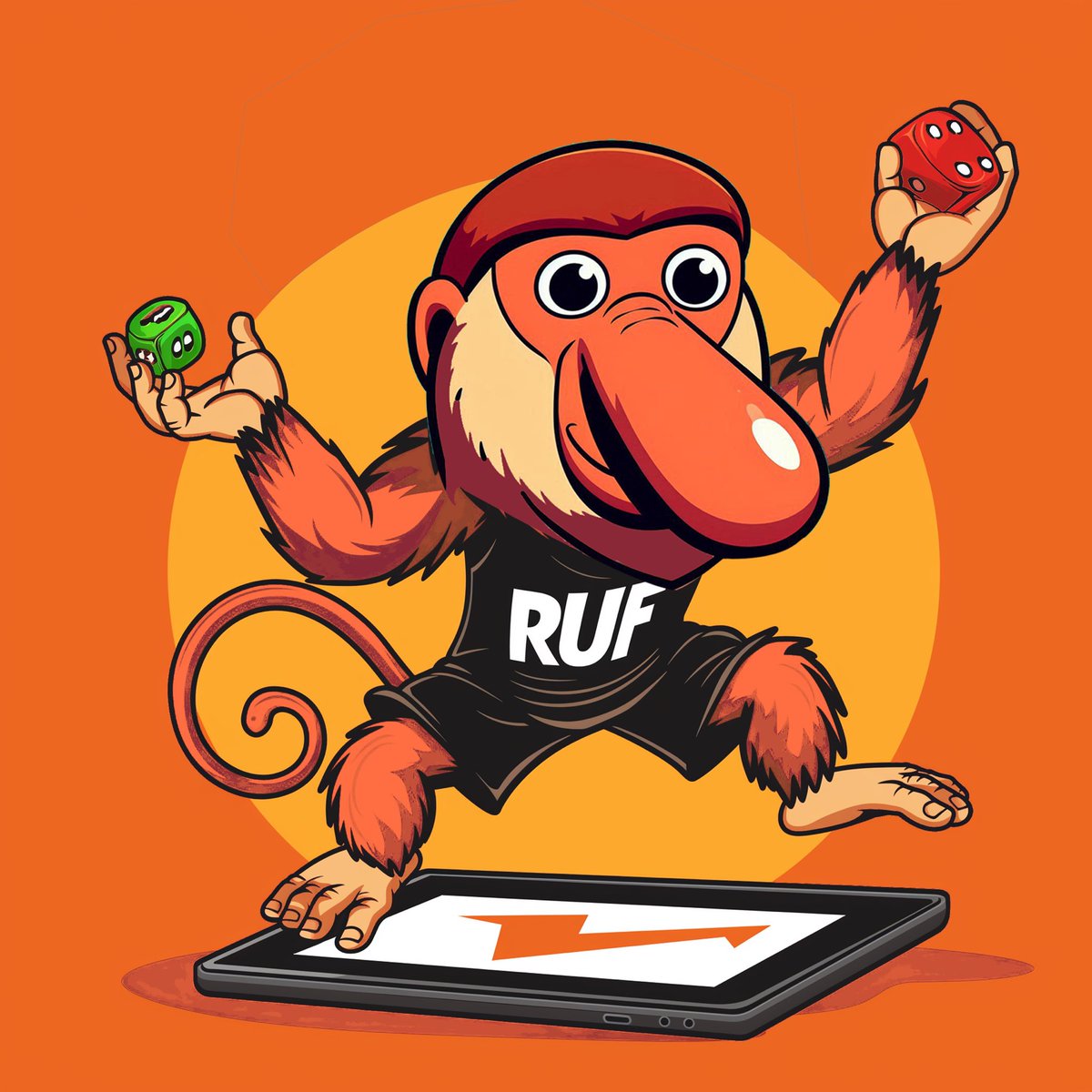 Ruffmeme's tweet image. Why trade stocks when you can trade bananas disguised as $RUFF? 

😂🐵 #MonkeyLogic $RUFF $MEME