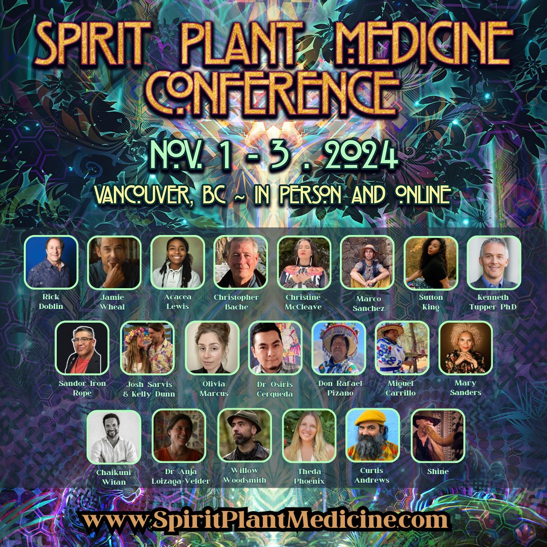 Join MAPS Canada at the Spirit Plant Medicine Conference in Vancouver Nov 1-3! Come to learn and connect. Great speakers, vendors, and people. Meet some of MAPS Canada's board members and volunteers! Use special coupon code: MAPS24 for an extra 10% off.
