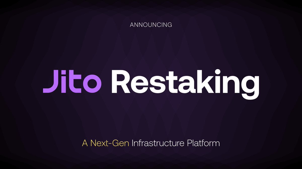 Introducing #Jito (Re) staking Network, a permissionless liquid staking protocol on Solana designed to maximize staking yields by capturing Maximal Extractable Value (MEV), offering users a more efficient and profitable experience.