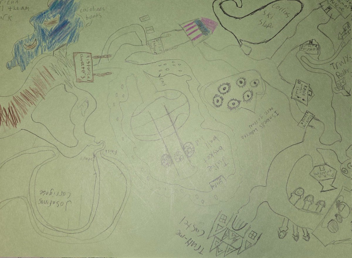 historynerdtchr's tweet photo. Our theme parks are starting to take shape! #goinggifted #WeareRACERS #GameChangers #imagineeringinabox @RCE_HCS https://t.co/DmwMjJpb6T
