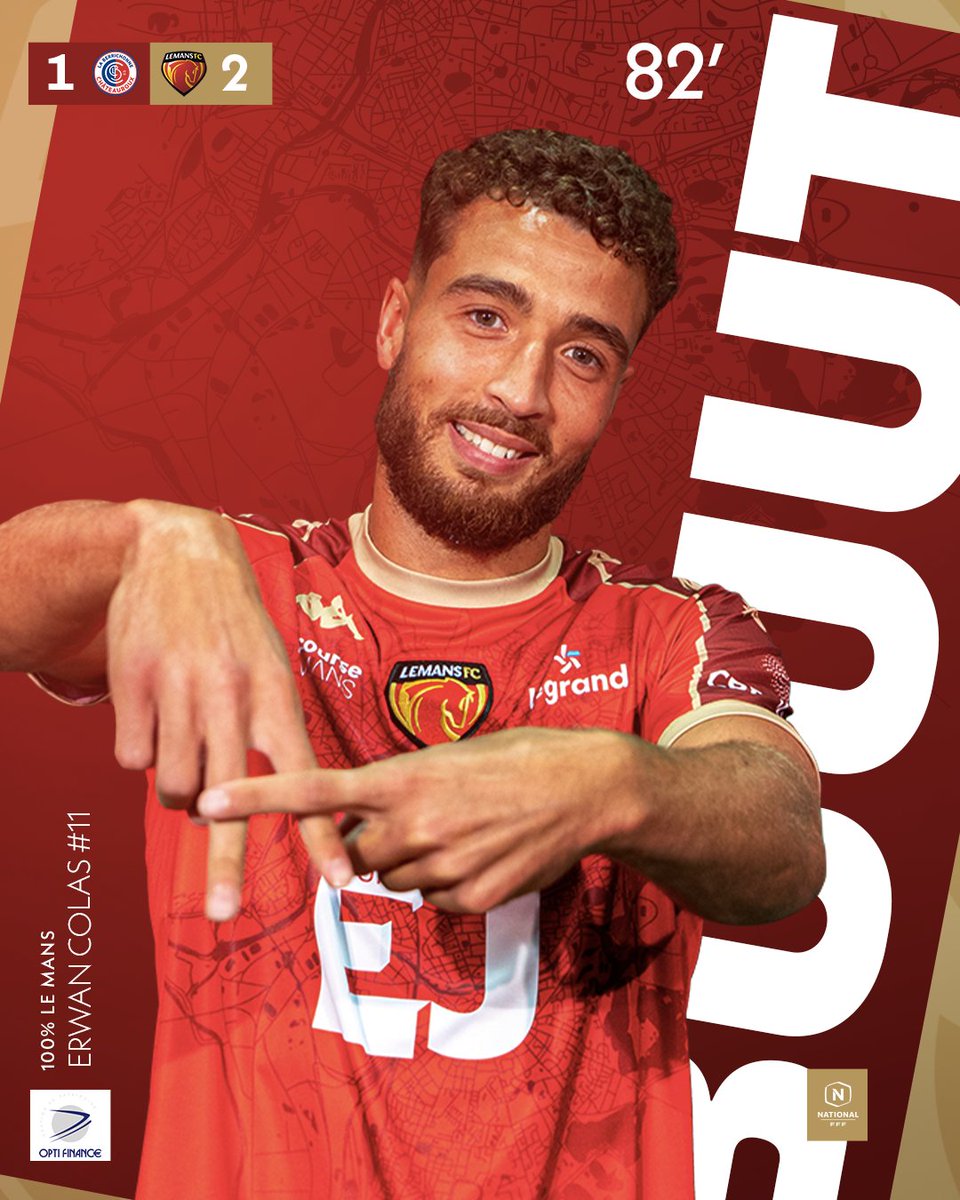 LEMANSFC's tweet photo. #LBCLMFC 1️⃣-2️⃣
⏱️ 82' | Konaté repousse une tête plongeante de Gueye sur sa barre puis son poteau gauche, Erwan est là pour mettre le pied ! 1-2 !
#AllezLEMANSFC 🔴🟡 https://t.co/gtxllenl61