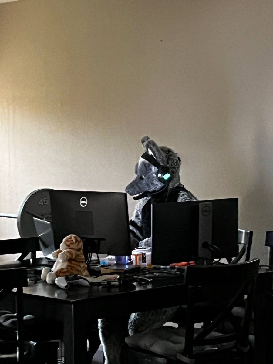 "Thank you for calling IT. Have you tried barking at it until it goes away?"
Happy #FursuitFriday everyone 😊