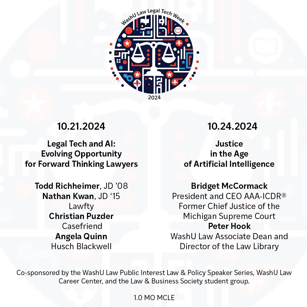 Join us for Legal Tech Week! Additional details and MCLE registration here: law.washu.edu/washu-law-lega…