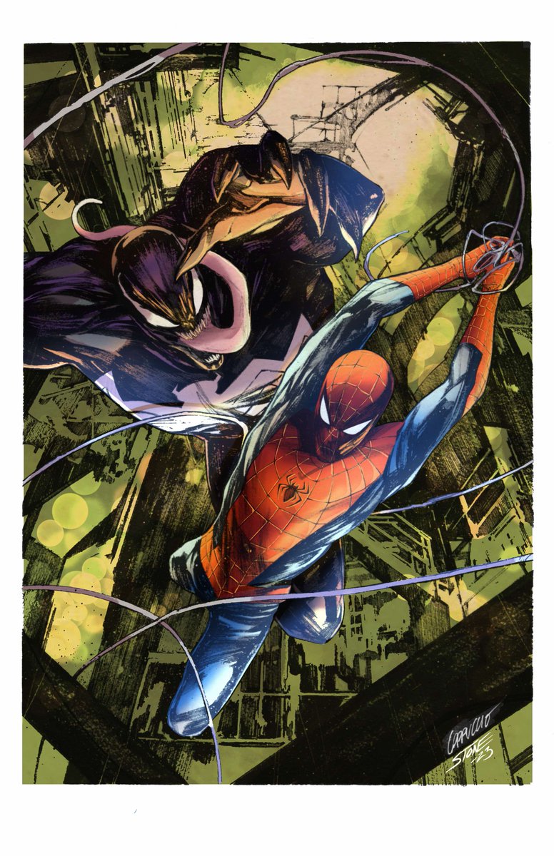 JamesLeeStone's tweet image. @AlesCappuccio is brilliant! 
My @Procreate #ColorPractice 
#WithApologies 
#SpiderMan #Venom #Marvel