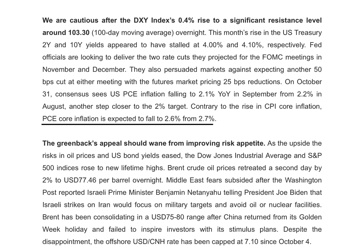 magdy07_m's tweet photo. Turning cautious on the USD’s recovery. 
According to DBS. https://t.co/L8yhLgtJxF