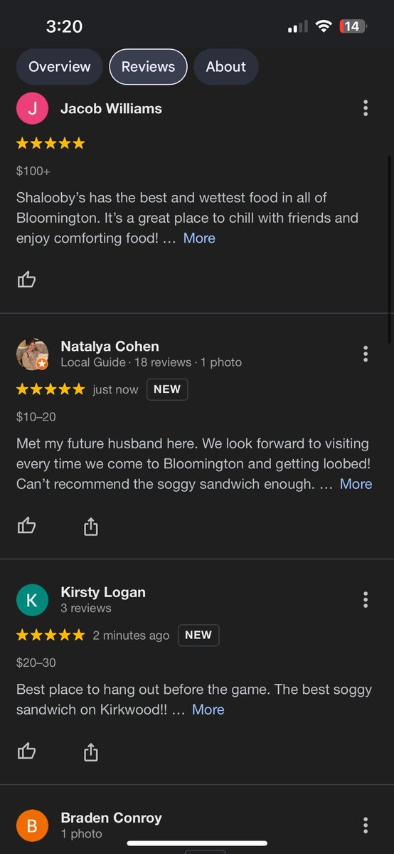 jake_w04's tweet photo. @btownmoose Reviews keep pouring in. All positive! https://t.co/sd71txEnPH