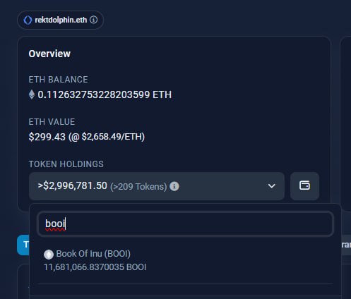 bookofinu's tweet photo. rektdolphin.eth is with the $BOOI gang send it https://t.co/JfmCOINUZz