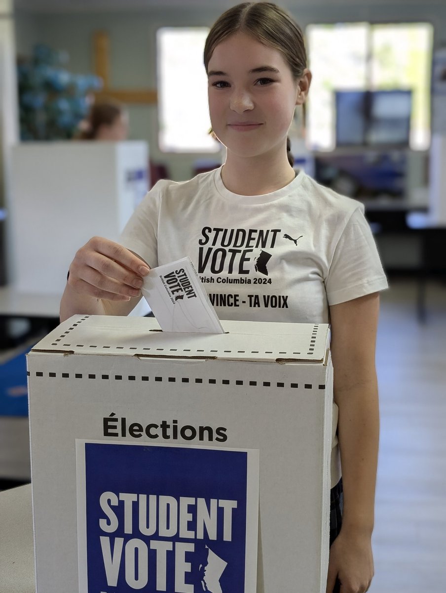 micheleangell's tweet photo. #StudentVoteBC Holy Cross School Student Vote Day 2024! https://t.co/kuXf6InhKB