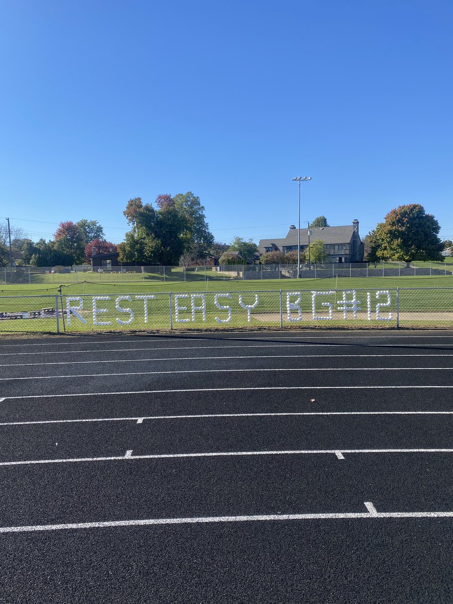 Our hearts, thoughts, and prayers are with the Corydon community as we take the field tonight #LLB 💛🖤
