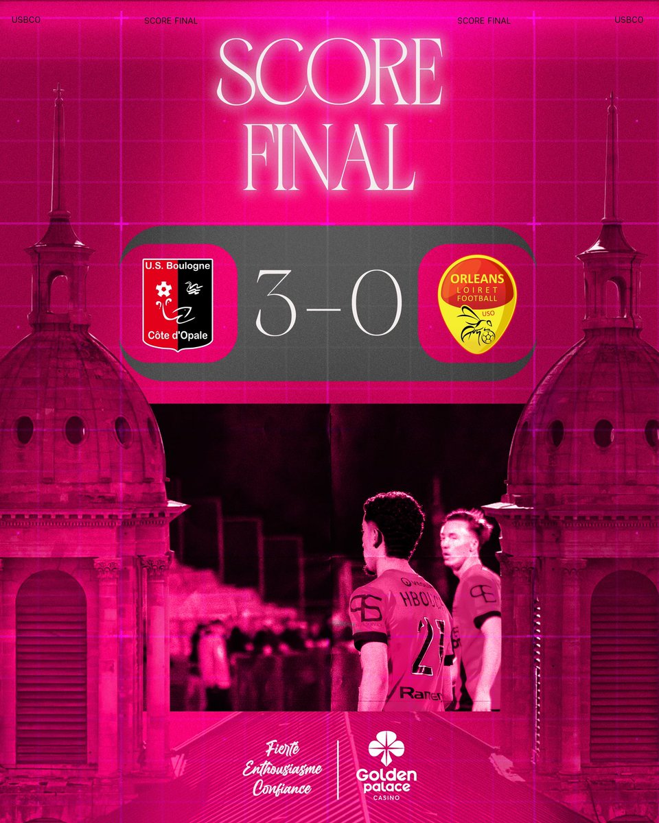 usbco_officiel's tweet photo. FIN DU MATCH 

Victoire pour nos boulonnais face à l’US Orléans sur le score de 3-0. 
L’USBCO conserve son invincibilité sur sa pelouse.
Bravo à nos Rouge &amp; Noir.

Buteurs : T. ANDAMI AVERLANT ⚽️ 
                T.RAMBAUD ⚽️⚽️ https://t.co/TlYYJ3YvGj