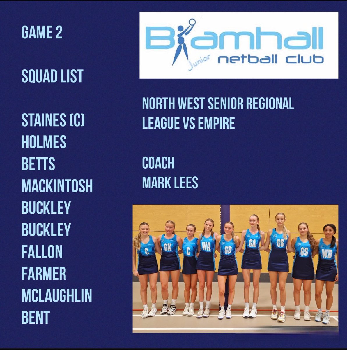Bramhall Junior Netball Club (@bramhalljuniors) on Twitter photo Looking forward to game 2 of <a href="/NW_Netball/">North West Netball</a> Senior Regional League. First home game of the season for <a href="/BramhallJuniors/">Bramhall Junior Netball Club</a> ๐ฉต๐ Looking forward to game 2 of <a href="/NW_Netball/">North West Netball</a> Senior Regional League. First home game of the season for <a href="/BramhallJuniors/">Bramhall Junior Netball Club</a> ๐ฉต๐