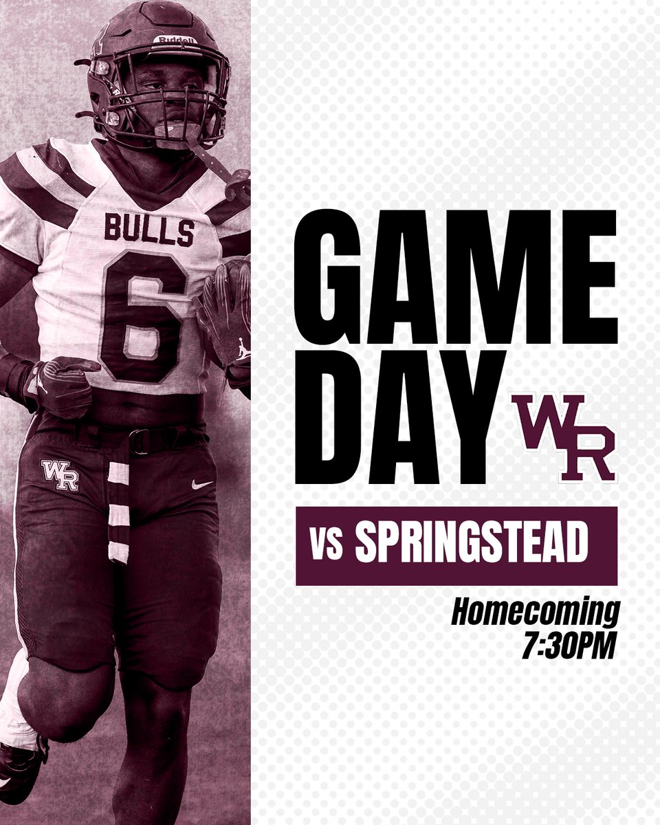 It's Homecoming tonight against Springstead!

#WiregrassFootball #GoBulls #RanchLife #HornsUP