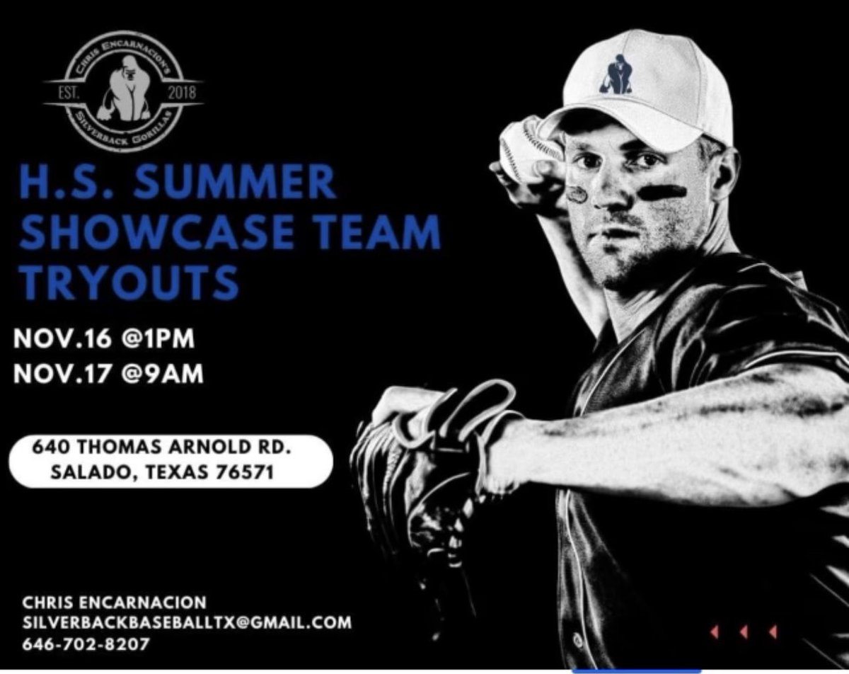 CESilverback's tweet image. We are looking for dedicated athletes to enhance their baseball skills and compete at a high level. Our organization has helped thousands develop as players and individuals over the past decade. The high school season runs from May-July. With 4-6 showcases/tournaments for talent…