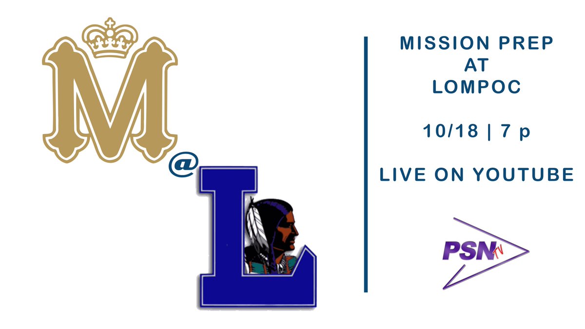 ThePrepSN's tweet image. #PSNtv: The Royals hit the Lompoc Valley in force, returning to Mountain League action against the Braves.

🆚@MCPFootball at @LompocFootball 
📍Huyck Stadium, Lompoc
🕡Coach's Show: 6:30 p
🕖Kickoff: 7 p
📺LIVE STREAM LINK⤵️⤵️
youtube.com/live/NJhVKBAmP…