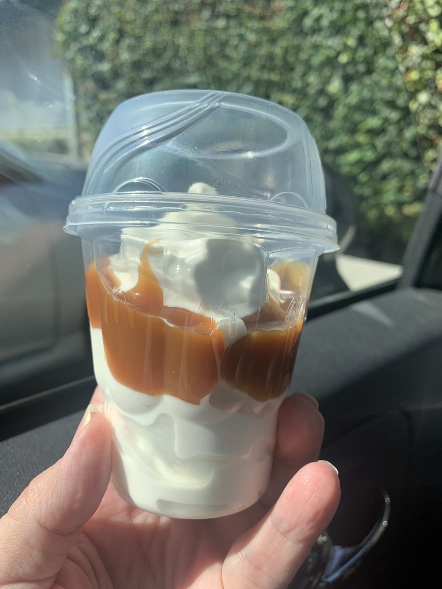 Uhh. <a href="/McDonalds/">McDonald's</a> are we cutting portion sizes now too?   I could buy an entire pint at the grocery store for the same price I paid for this.