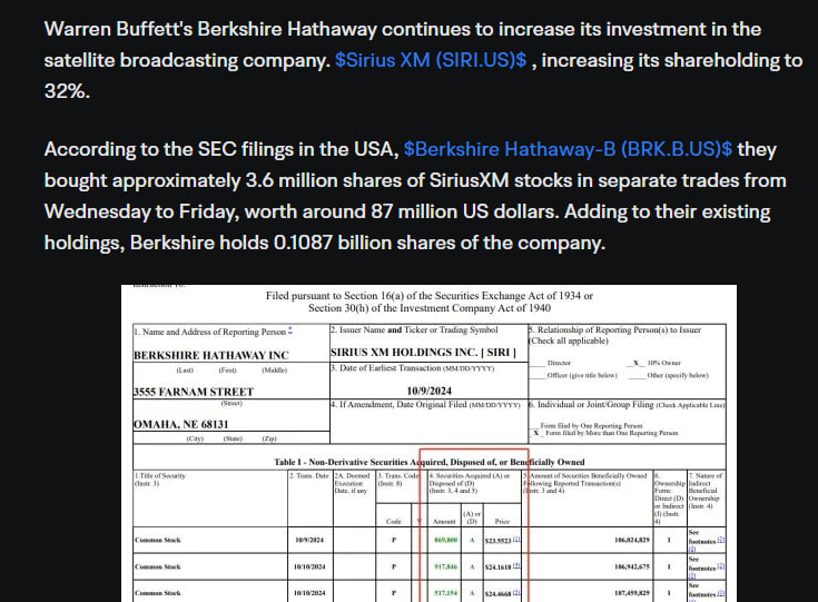 geraldpurgay's tweet photo. Because Buffett bought a lot, SIRI has brought a lot of benefits to me and my friends. Great! 😜 https://t.co/LcDKAPaCRr