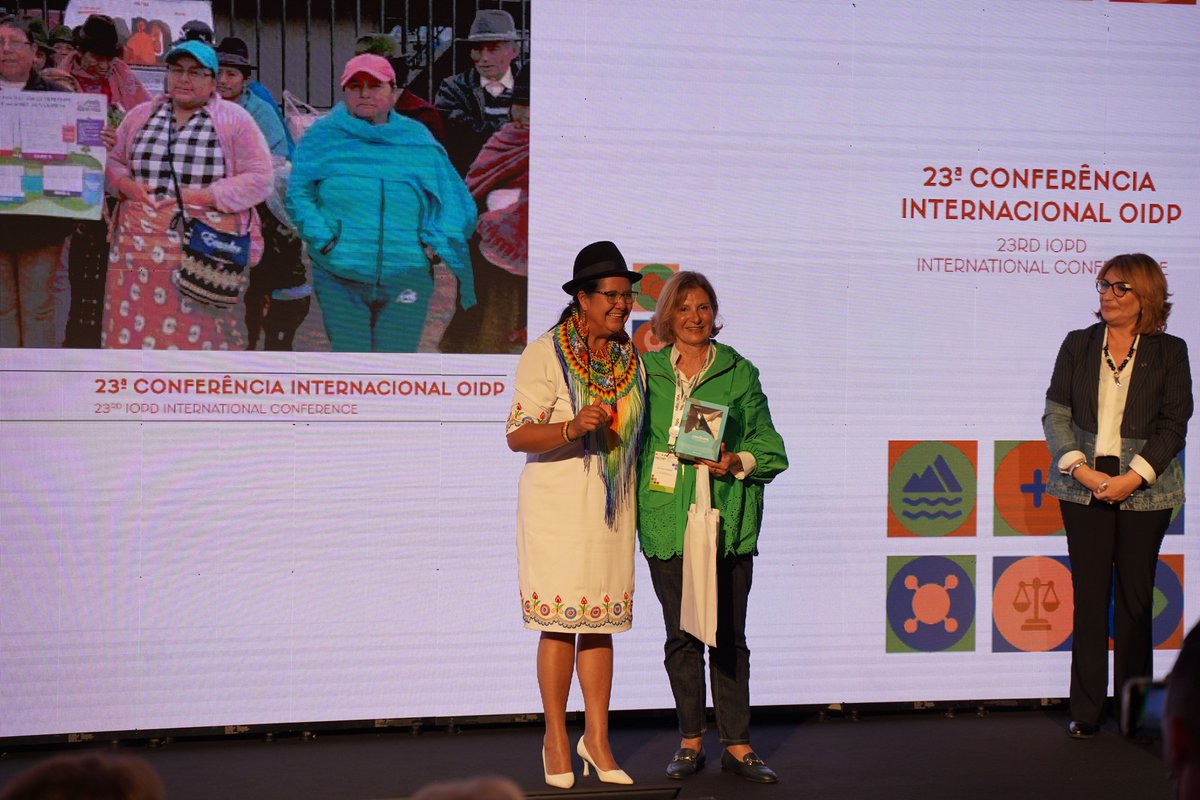 oidp_org's tweet photo. 🟠#OIDPValongo2024
💜The Special Mention of the 18th #IOPDAward for Gender and #Care goes to...
🏆Cotopaxi for their practice “Women Community Defenders” https://t.co/O94HYqNweE
