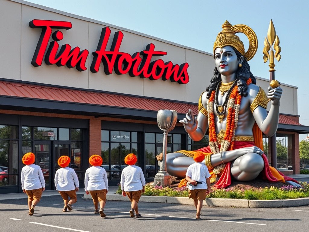 bruce_barrett's tweet photo. Tim Hortons hires globally sourced scab workers instead of Canadians. 

Boycott Tim Hortons. https://t.co/dkyQHMOiKh