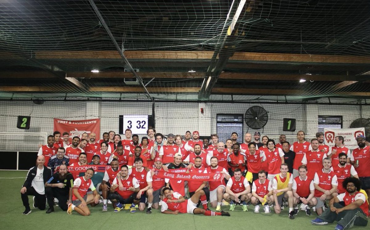 Gooners V Cancer (@goonersvcancer) on Twitter photo Gooners v. Cancer is VERY proud to be providing a check for $3438.49 to the amazing charity <a href="/wecankickit/">We Can Kick It</a> in NYC through the phenomenal fundraising of the #CannonCup & founder Patrick Dunn!
Multiple pubs & Gooners including <a href="/OHanlonsBarNYC/">O'Hanlon's Bar NYC</a> helped to make this a smashing success! Gooners v. Cancer is VERY proud to be providing a check for $3438.49 to the amazing charity <a href="/wecankickit/">We Can Kick It</a> in NYC through the phenomenal fundraising of the #CannonCup & founder Patrick Dunn!
Multiple pubs & Gooners including <a href="/OHanlonsBarNYC/">O'Hanlon's Bar NYC</a> helped to make this a smashing success!