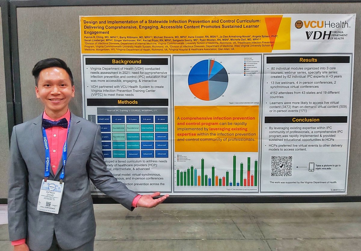 Patrick Ching (@patrickching) on Twitter photo Sharing our poster on <a href="/VIPTC/">Virginia Infection Prevention Training Center</a> a comprehensive #infectionprevention program that leverages existing expertise within the IPC community of professionals <a href="/VDHgov/">Va Dept of Health</a> <a href="/VCUHealth/">VCU Health</a> <a href="/IDWeekmtg/">IDWeek</a> #IDWeek2024 #WeAreID #IDXPosts #MedXPosts #IDTwitter Sharing our poster on <a href="/VIPTC/">Virginia Infection Prevention Training Center</a> a comprehensive #infectionprevention program that leverages existing expertise within the IPC community of professionals <a href="/VDHgov/">Va Dept of Health</a> <a href="/VCUHealth/">VCU Health</a> <a href="/IDWeekmtg/">IDWeek</a> #IDWeek2024 #WeAreID #IDXPosts #MedXPosts #IDTwitter