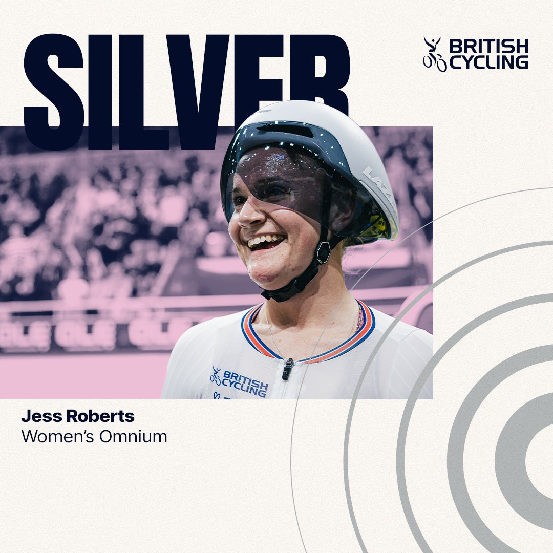 Remarkable from Roberts! 🥈

The Welsh wonder wins her second medal of the week - a superb silver in the women's omnium to add to her gold from the women's team pursuit yesterday 👏

#Ballerup2024 | <a href="/UCI_Track/">UCI Track Cycling</a>