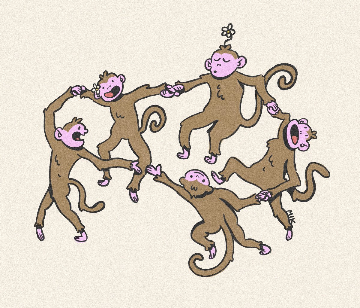 Monkeys I made 4 my bday >:(l)