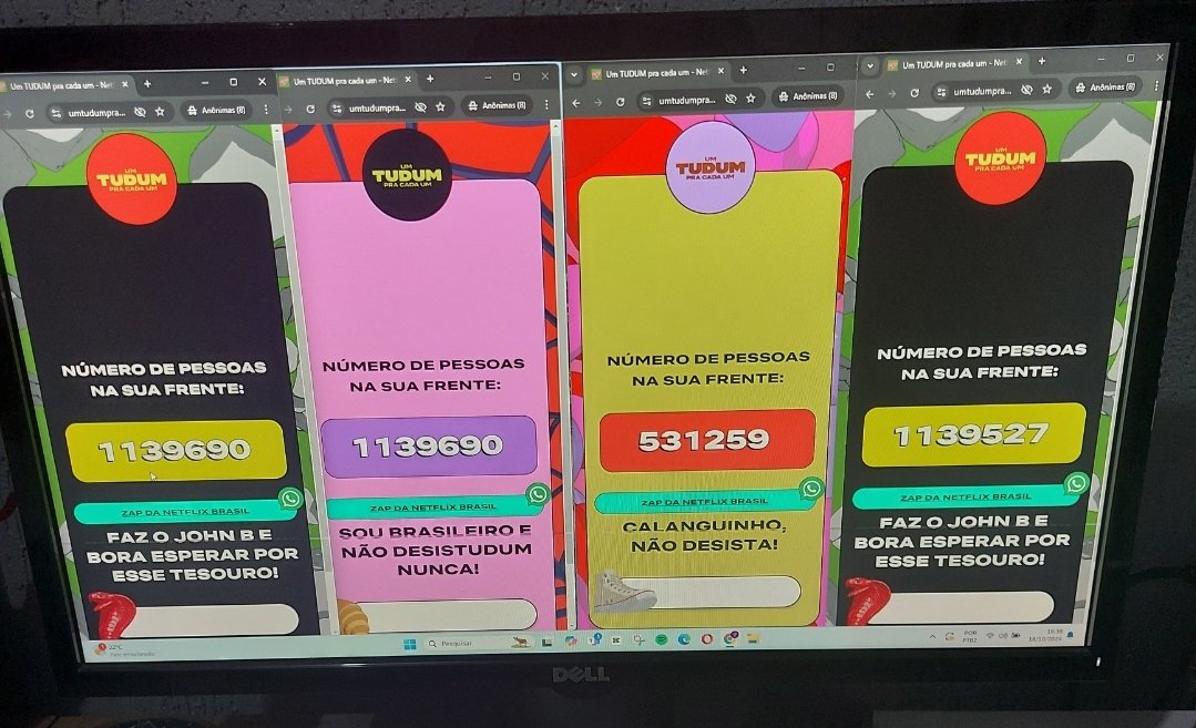 Desde  ontem com as páginas aberta. Nao faz sentido <a href="/NetflixBrasil/">Netflix Brasil</a>
#TUDUMNaLata