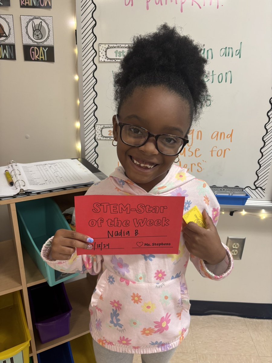 Stephens_STEM's tweet photo. Friday STEM Stars ⭐️⭐️⭐️ @WakelonES https://t.co/cJ43oeizUo