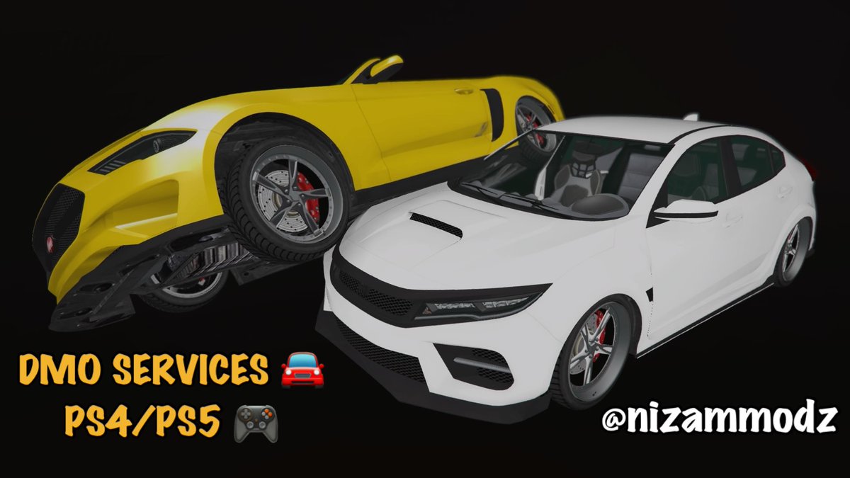 Hit me up if you need DMO services ✅
Cheap &amp; 100% legit 🤝🏻

Cars 🚗
Bikes 🏍️
Aircrafts 🚁
Special vehicles 🚚

PS4/PS5 🎮
DM for info ‼️