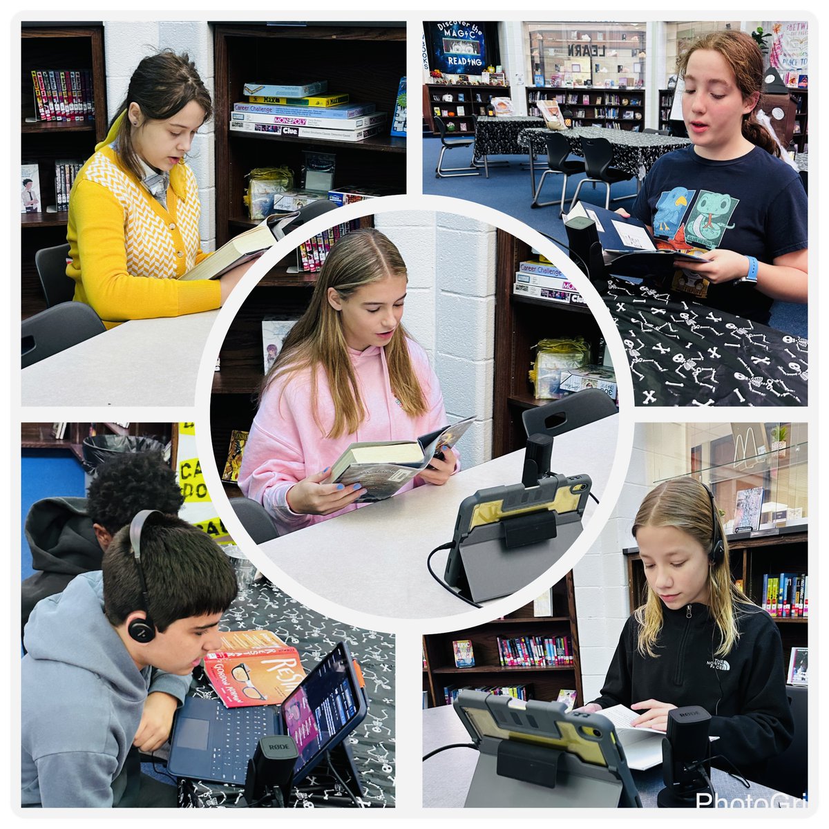 🎤✨ Lights, camera, book talk! Our students are using new microphones to record book recommendations for our Middle School YouTube channel! Get ready to hear some amazing reads from your fellow students. Stay tuned for their top picks! 📚🎥#d73inspires youtube.com/@HawthornMSLib…