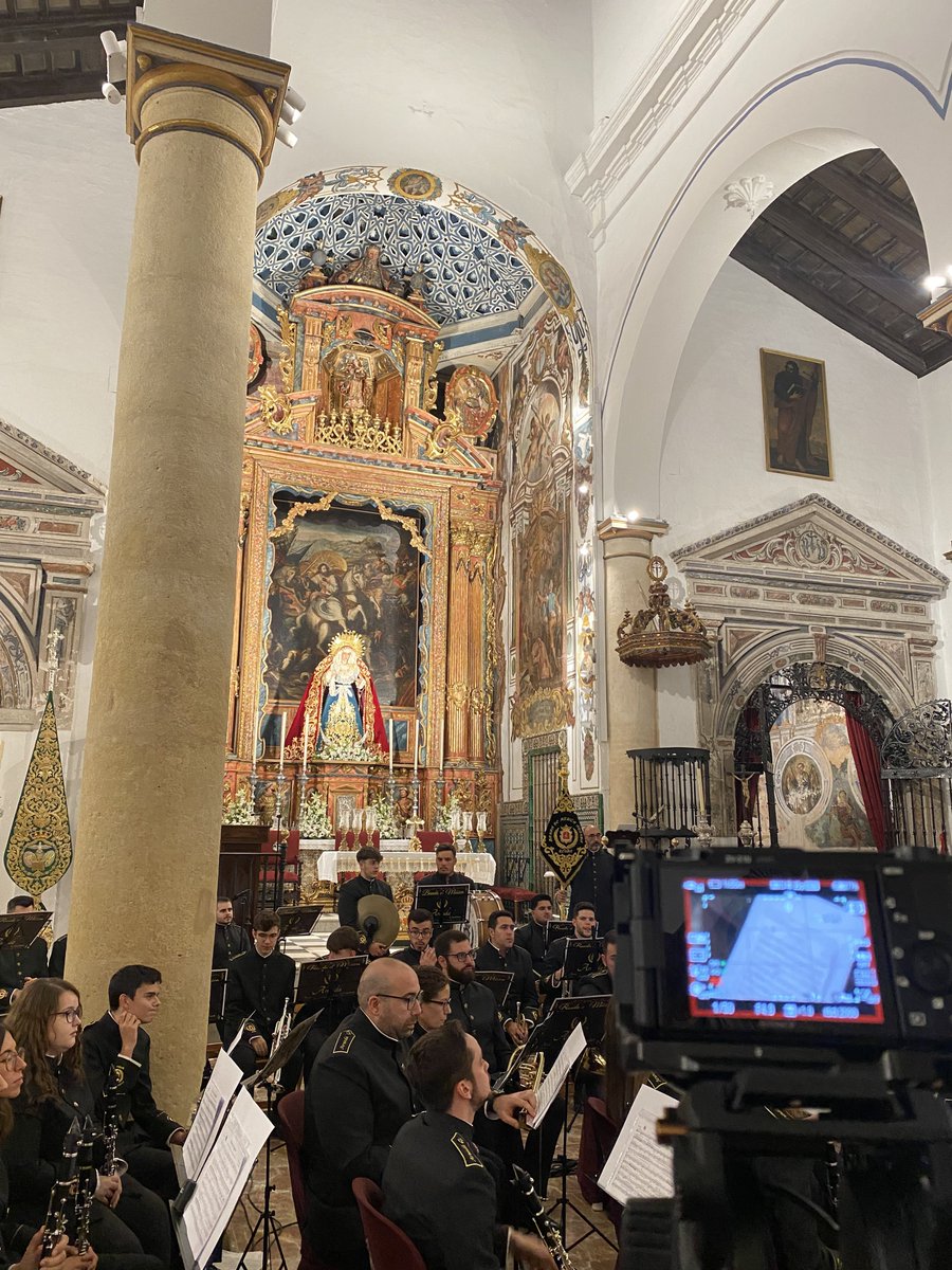 ANSASound's tweet photo. 🎥 Volvemos a la @Hdad_Redencion para la grabación del concierto de los compañeros de @BMArunda 

#ANSASound #SuenaArunda #Sevilla https://t.co/tWpRdvXSWM