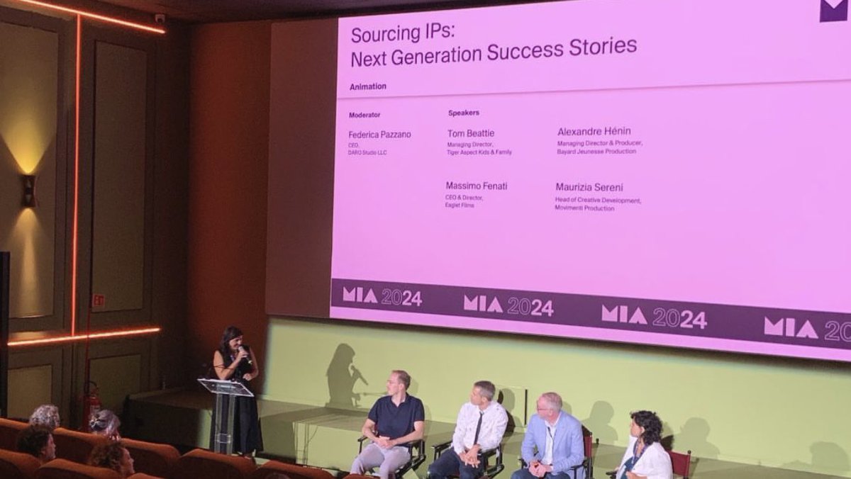 It was fun to be on panel at <a href="/MIAmarket_Rome/">MIA | Mercato Internazionale Audiovisivo</a> this week talking about sourcing IP’s and Super Happy Magic Forest. 
Not so fun that it is the week before <a href="/mip/">MIP Markets</a>. I’m in Cannes now so onwards and frolic on! 💪👍 <a href="/TigerAspectKids/">Tiger Aspect Kids & Family</a> <a href="/BanijayKids/">Banijay Kids & Family</a>