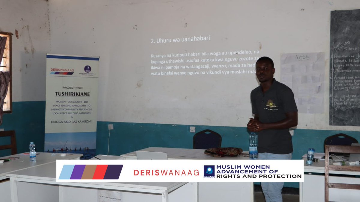 Mwarpkenya's tweet photo. In an era where #socialmedia has revolutionized information sharing and news dissemination, MWARP is taking proactive steps to embrace this #DigitalTransformation. We're excited to announce a unique engagement with aspiring #communityjournalists and #socialmediainfluencer in Kiunga, Lamu County.
As part of the #TushirikianeProject , @Mwarpkenya is implementing with support from the @UKinKenya through #DerisWanaag and Adam Smith International, we are conducting a two-day media training workshop. This training aims to Bridge the gap between traditional journalism and digital media and empower participants to become responsible and skilled #information providers.
MWARP continues to touch every facet of socialism within the cycle of human interaction and coexistence in Kiunga. This training is another step towards fostering informed and connected communities.
We look forward to sharing more updates on this exciting initiative and its impact on our community. Stay tuned for more stakeholder engagements throughout the month!
@FahadChangi @Jaychappa @mgeninass