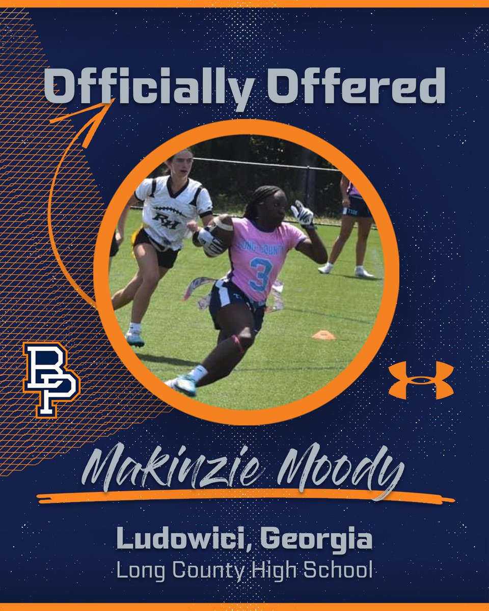 After a great conversation with Coach Miller, I am blessed to receive an offer from <a href="/BP_FlagFootball/">Brewton-Parker Women’s Flag Football</a> ! Thank you Coach for this amazing opportunity!