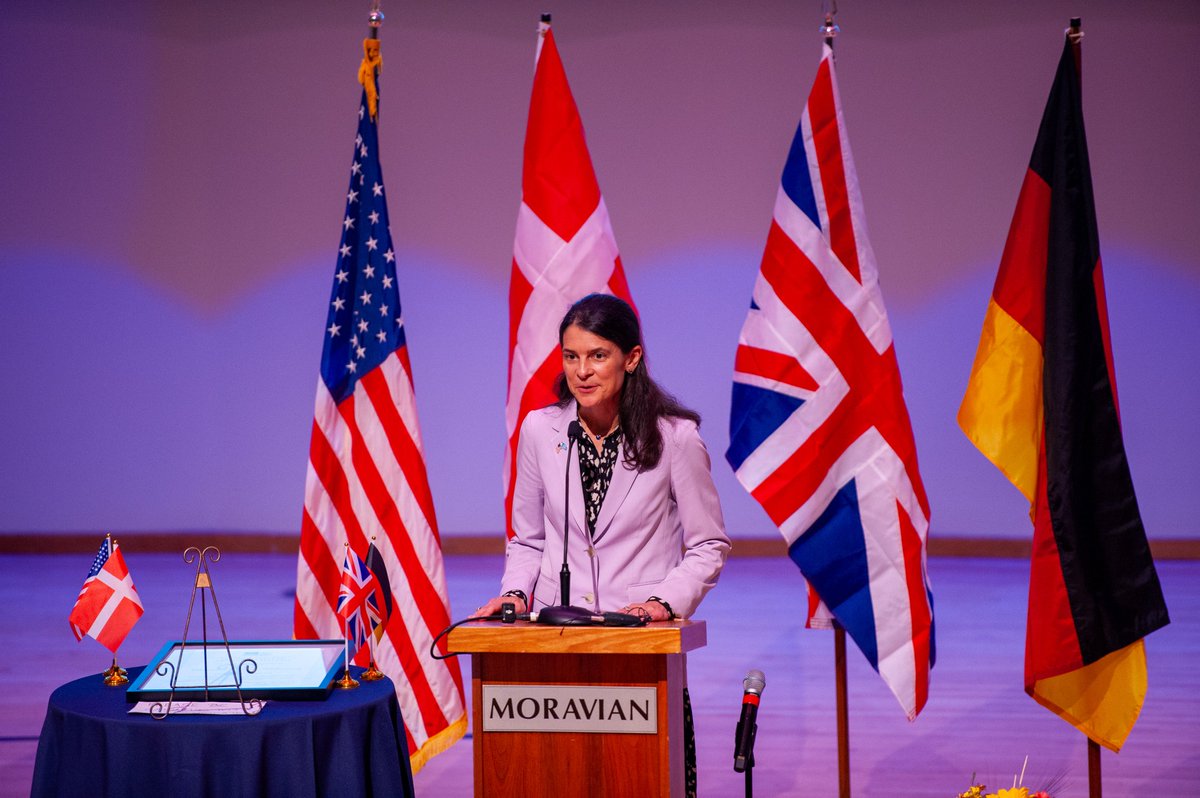elounasso's tweet photo. I was honoured to represent #UNESCO DG @AAzoulay at the celebration ceremony of the inscription of #Bethlehem #Pensylvania component of Moravian Church Settlements site on the  #WorldHeritage List. The #UnitedStatesofAmerica is a key partner to protect our shared World Heritage. https://t.co/2cs0Q0BKVk