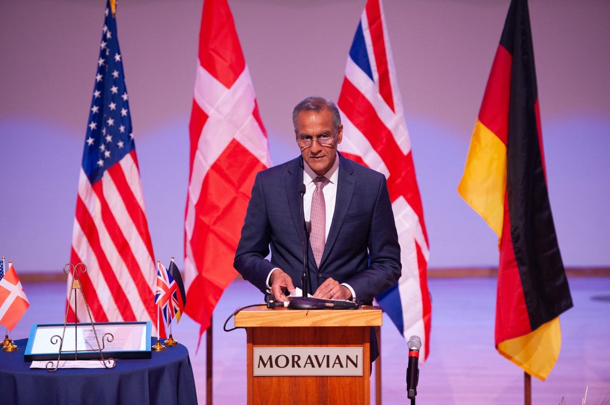 elounasso's tweet photo. I was honoured to represent #UNESCO DG @AAzoulay at the celebration ceremony of the inscription of #Bethlehem #Pensylvania component of Moravian Church Settlements site on the  #WorldHeritage List. The #UnitedStatesofAmerica is a key partner to protect our shared World Heritage. https://t.co/2cs0Q0BKVk