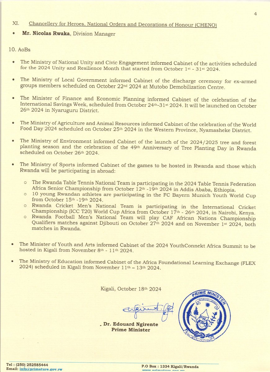 PrimatureRwanda tweet picture