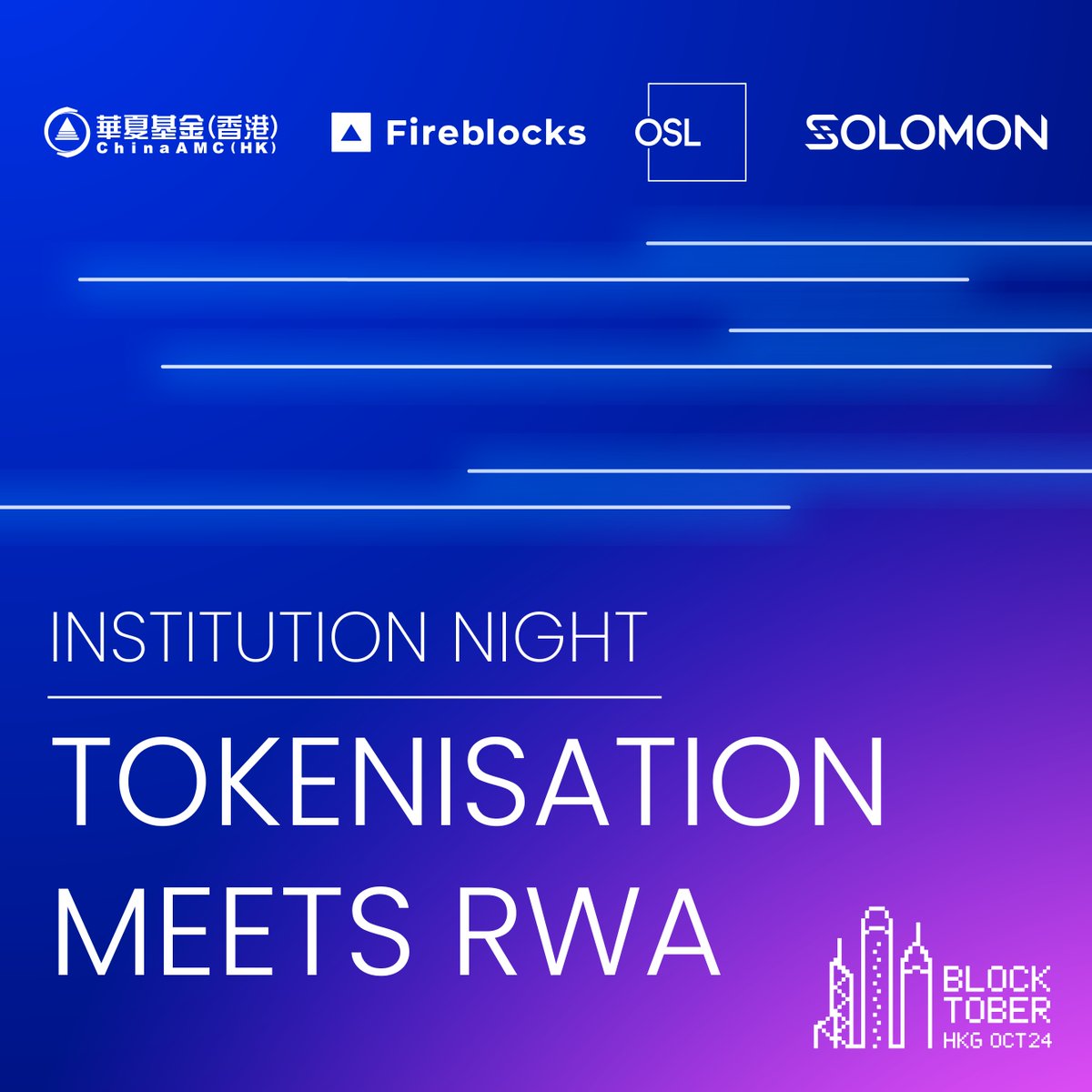 osldotcom's tweet photo. 📅Mark your calendars for October 25th!
Brace yourselves for Institution Night: #Tokenisation Meets #RWA – a game-changing soirée co-hosted by heavyweights #OSL, #Fireblocks, #Solomon, and #ChinaAssetManagement (Hong Kong).
Register now: https://t.co/51ksAD4wd3 and see you at 17:00 next Friday!
We're bringing together the crème de la crème of finance and tech to dissect the white-hot world of tokenisation and its seismic impact on real-world assets (RWA).
@Solowin_ @FireblocksHQ #Digitalasset #Digitalfinance