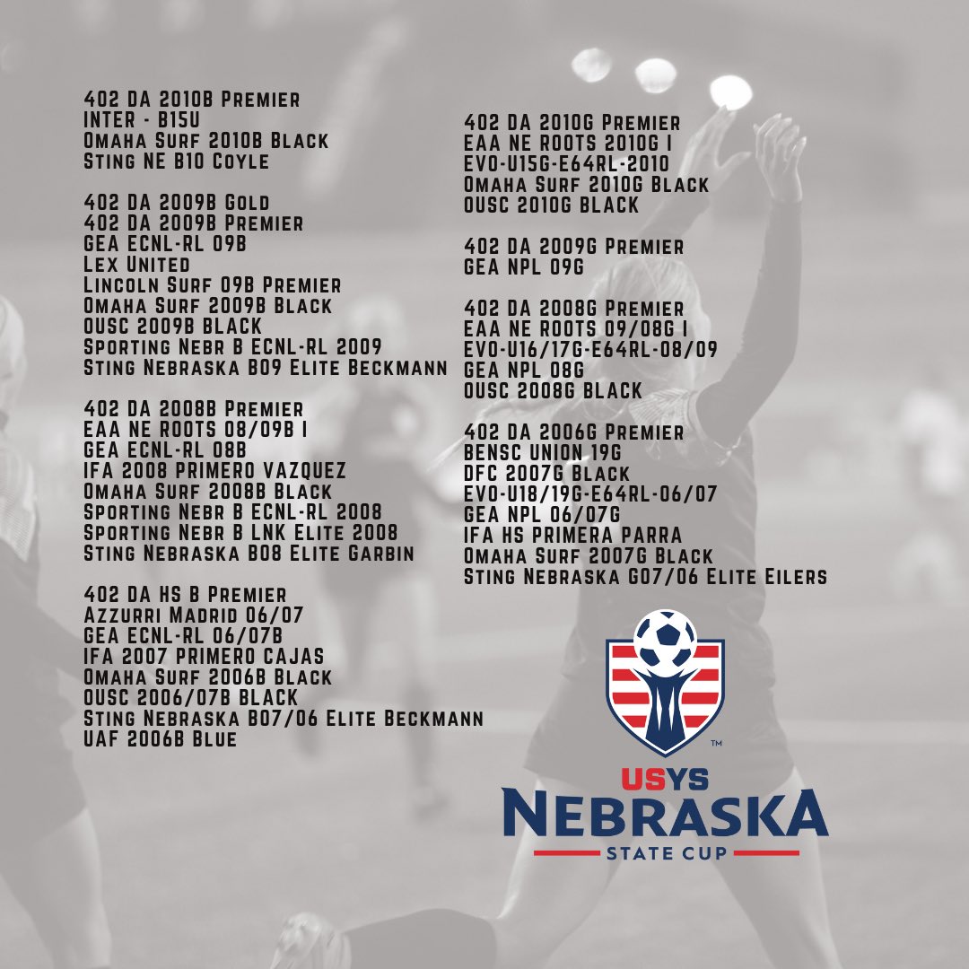 NEBStateSoccer's tweet photo. Journey to Morrison starts this weekend! Good luck to all of our teams competing to be named State Champs! 

#NEStateCup  #foritall #representNE @usyouthsoccer https://t.co/yDedMCnWNo
