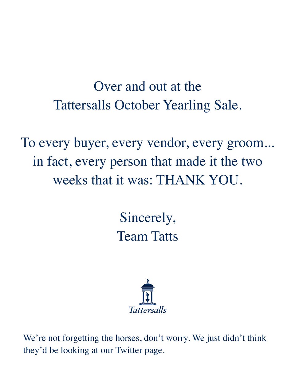 Tattersalls1766's tweet photo. https://t.co/eNwhlnudjw