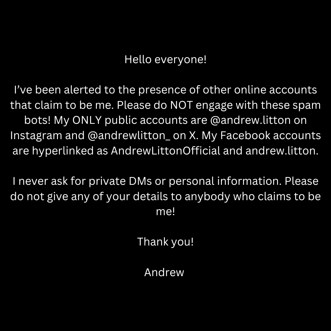 A quick note on spam accounts!