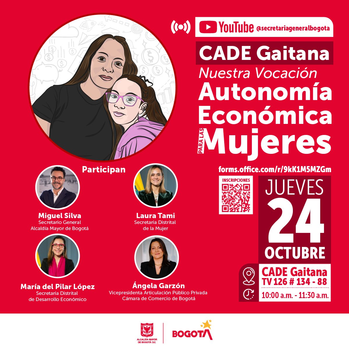 SecGeneralBog's tweet photo. 🚀 ¡Prepárate! El próximo jueves 24 de octubre lanzaremos la estrategia CADES con Vocación en el CADE Gaitana. Esta iniciativa busca empoderar a las mujeres y promover su autonomía económica. En #BogotáMiCiudadMiCasa respondemos a la ciudadanía con rutas de atención integral. https://t.co/Ai765How2S