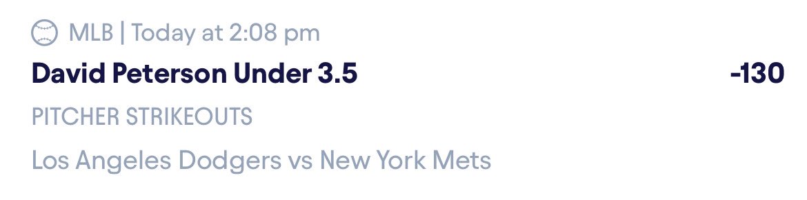 GLG_Foley's tweet image. Locked Peterson in for under 3.5 K’s, lets cash out on #playoffbaseball‼️ Join up the discord for more guaranteed slips🚦 

@GLGxng @thePicksmiths 

#prizepicks #sportsbook #parlay #fliff #draftkings #fanduel #sportsbetting