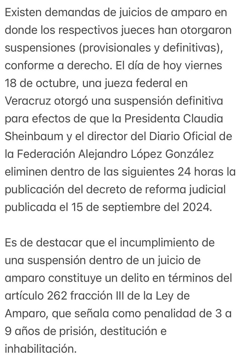 ccymabogados's tweet photo. ¿CONVIENE SEGUIR IMPULSANDO LA REFORMA JUDICIAL SI HAY SUSPENSIONES JUDICIALES? https://t.co/MusU4HTwfl