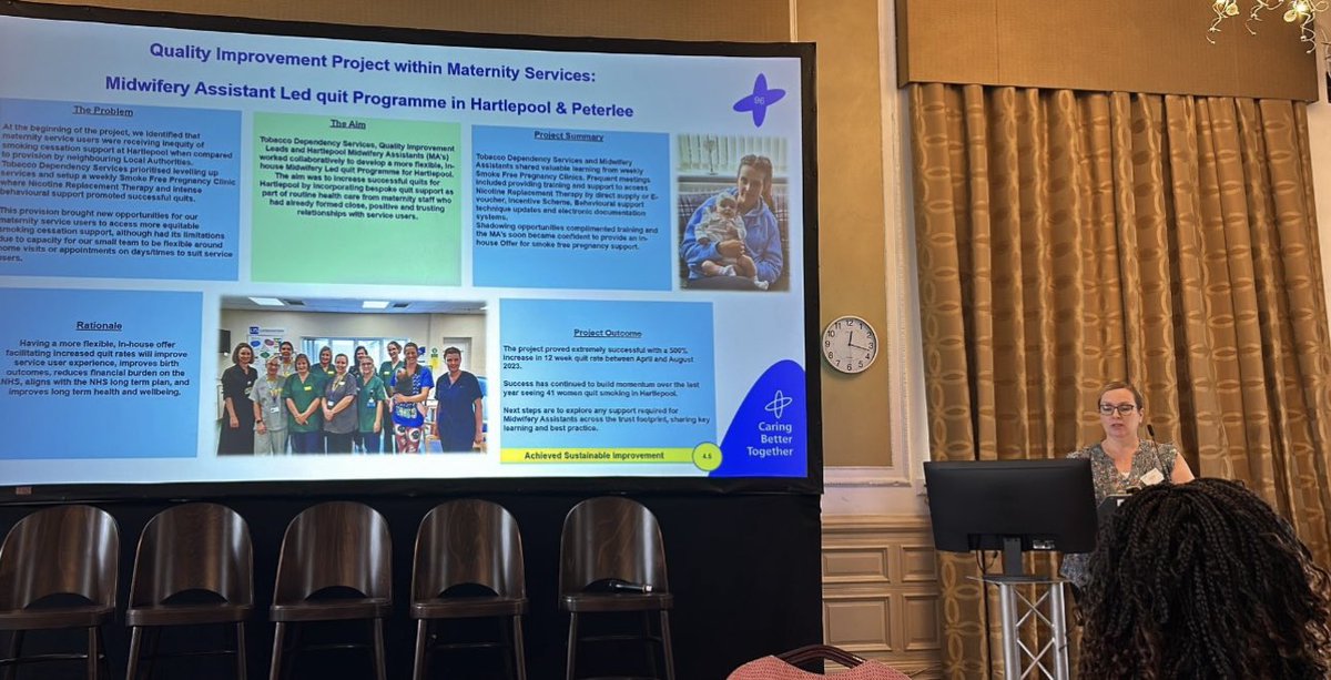 Juliebardsley7's tweet image. It’s been a crazy few weeks but amazing to raise awareness around importance of Tobacco Dependency support as part of routine care both at NTHFT &amp;amp; regionally. Time to rest my voice and relax a few days 🤭🚭🫶#lovemyjob  @NTeesHpoolNHSFT @FreshSmokeFree @SmokefreeNHS_NE